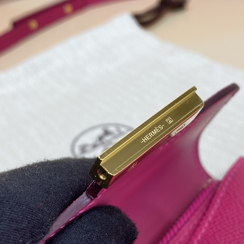 エルメス通販 HERMES 財布 コンスタンス スリム ローズティリアン ヴォー・エプソン ゴールド金具 H082060CCE5 エルメス コンスタンススリム 定価 - 画像 (5)