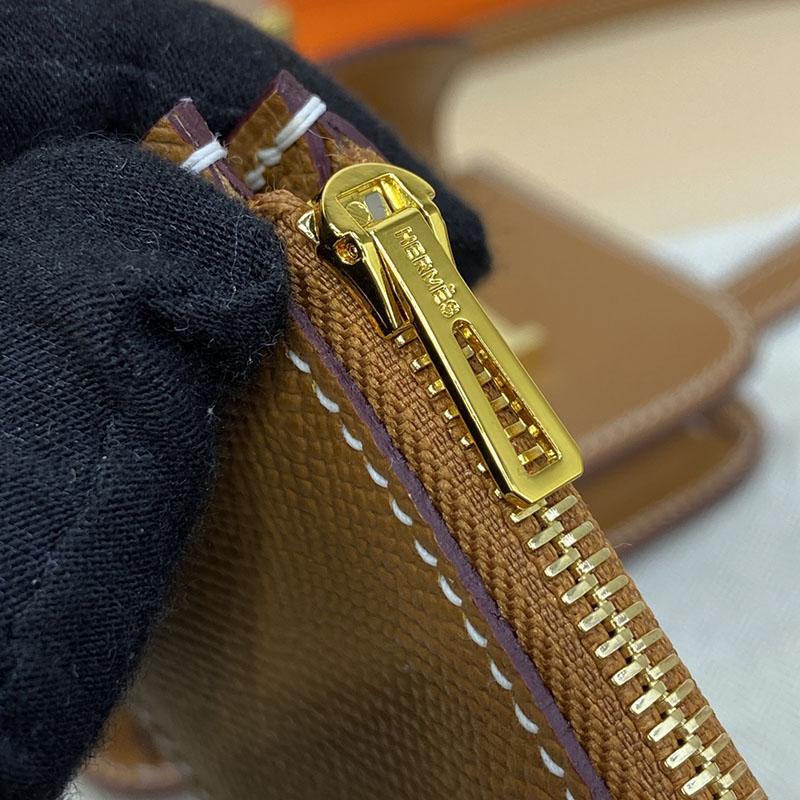エルメス通販 HERMES 財布 コンスタンス スリム ゴールド ヴォー・エプソン ゴールド金具 H082060CC37 エルメス 財布 定価 - 画像 (5)