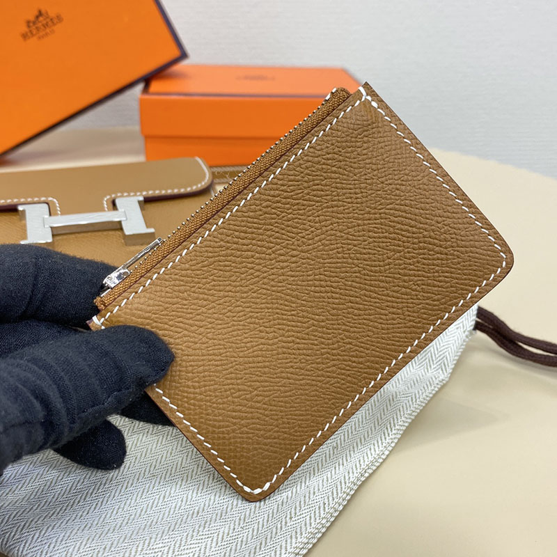 エルメス通販 HERMES 財布 コンスタンス スリム ゴールド ヴォー・エプソン シルバー金具 H082060CK37 エルメスミニバッグレディース - 画像 (4)