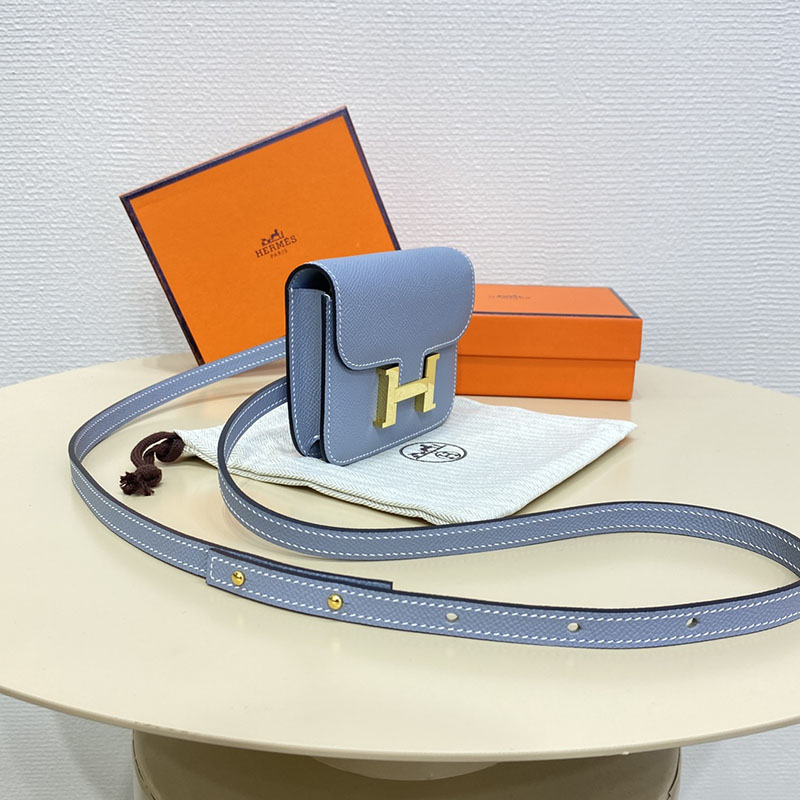 エルメス通販 HERMES 財布 コンスタンス スリム ブルーラン ヴォー・エプソン ゴールド金具 H082060CCJ7 エルメス バッグ 人気 - 画像 (10)