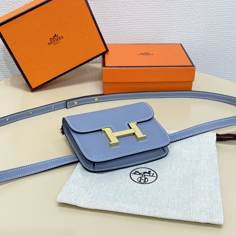 エルメス通販 HERMES 財布 コンスタンス スリム ブルーラン ヴォー・エプソン ゴールド金具 H082060CCJ7 エルメス バッグ 人気 - 画像 (8)
