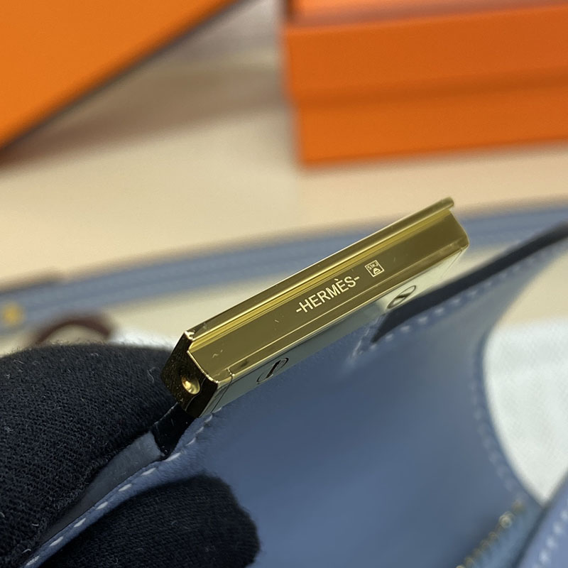 エルメス通販 HERMES 財布 コンスタンス スリム ブルーラン ヴォー・エプソン ゴールド金具 H082060CCJ7 エルメス バッグ 人気 - 画像 (6)