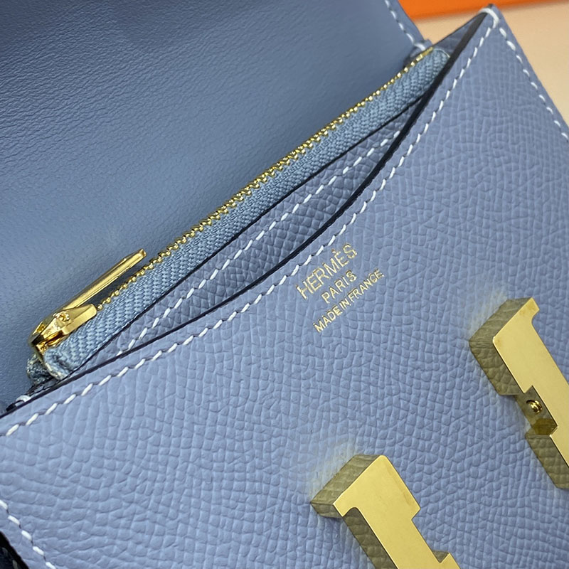 エルメス通販 HERMES 財布 コンスタンス スリム ブルーラン ヴォー・エプソン ゴールド金具 H082060CCJ7 エルメス バッグ 人気 - 画像 (5)