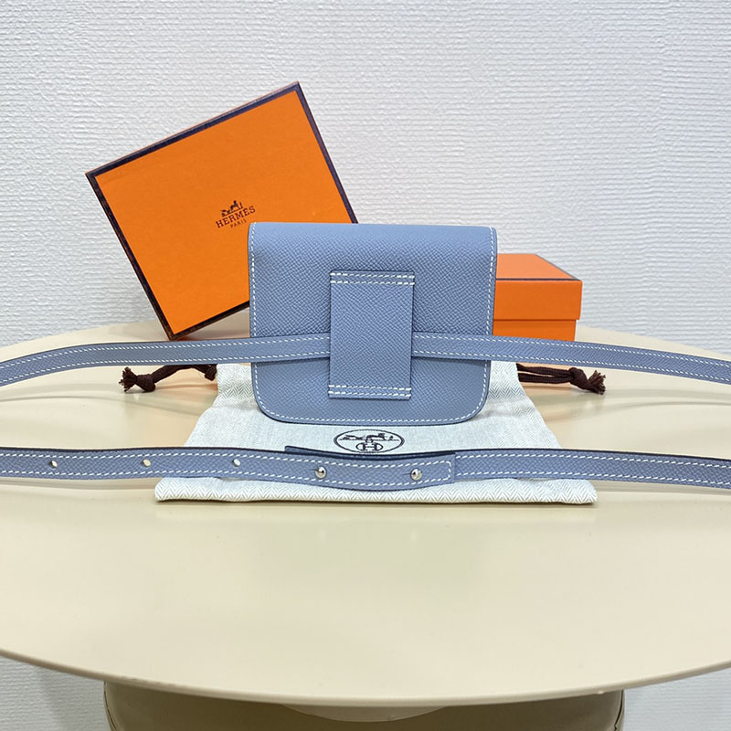 エルメス通販 HERMES 財布 コンスタンス スリム ブルーラン ヴォー・エプソン シルバー金具 H082060CKJ7 エルメス 大丸心斎橋店 - 画像 (9)