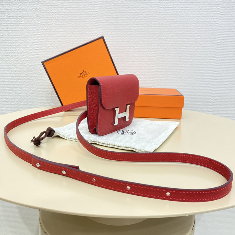 エルメス通販 HERMES 財布 コンスタンス スリム ルージュヴィフ ヴォー・エプソン シルバー金具 H082060CK53 エルメス 店舗 九州 - 画像 (10)
