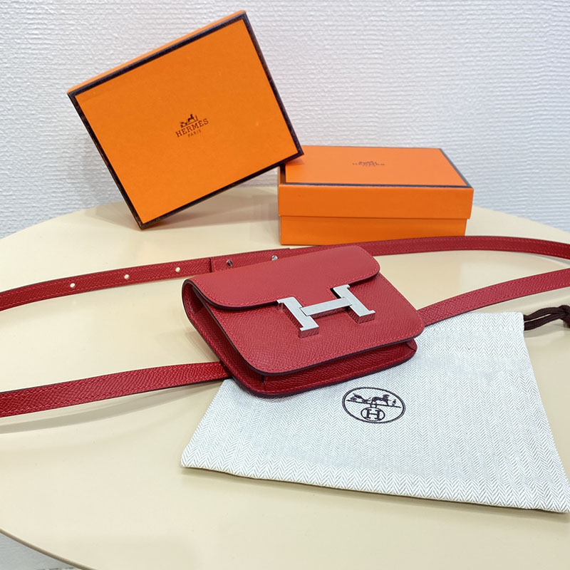 エルメス通販 HERMES 財布 コンスタンス スリム ルージュヴィフ ヴォー・エプソン シルバー金具 H082060CK53 エルメス 店舗 九州 - 画像 (8)