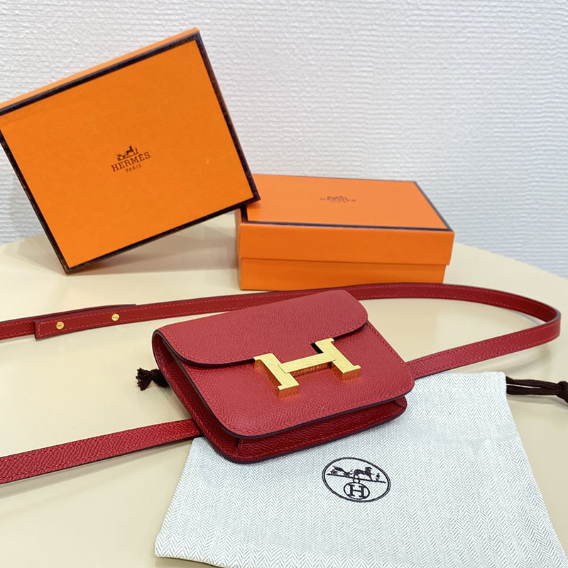 エルメス通販 HERMES 財布 コンスタンス スリム ルージュヴィフ ヴォー・エプソン ゴールド金具 H082060CC53 エルメス 店舗 日本 - 画像 (8)