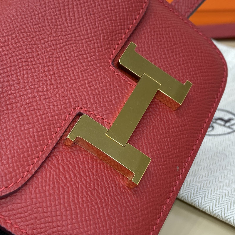エルメス通販 HERMES 財布 コンスタンス スリム ルージュヴィフ ヴォー・エプソン ゴールド金具 H082060CC53 エルメス 店舗 日本 - 画像 (6)