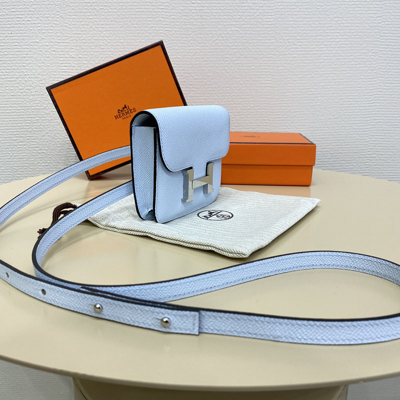 エルメス通販 HERMES 財布 コンスタンス スリム ブルーブリュム ヴォー・エプソン シルバー金具 H082060CKT0 エルメス店舗 東京 - 画像 (10)