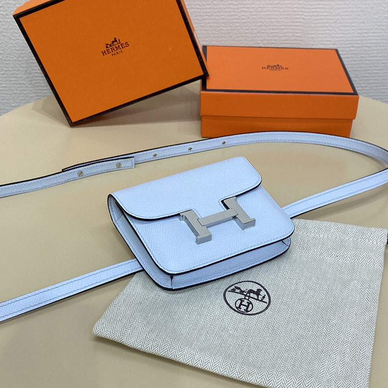 エルメス通販 HERMES 財布 コンスタンス スリム ブルーブリュム ヴォー・エプソン シルバー金具 H082060CKT0 エルメス店舗 東京 - 画像 (8)