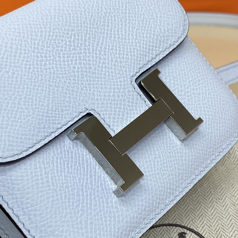 エルメス通販 HERMES 財布 コンスタンス スリム ブルーブリュム ヴォー・エプソン シルバー金具 H082060CKT0 エルメス店舗 東京 - 画像 (7)