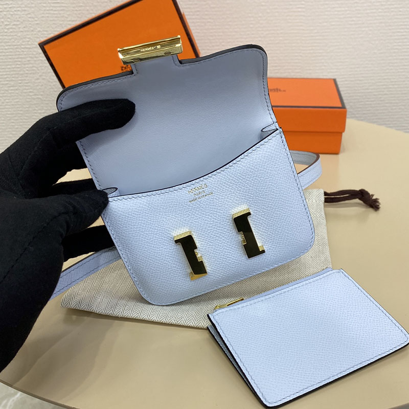 エルメス通販 HERMES 財布 コンスタンス スリム ブルーブリュム ヴォー・エプソン ゴールド金具 H082060CCT0 エルメス 店舗 大阪 - 画像 (3)