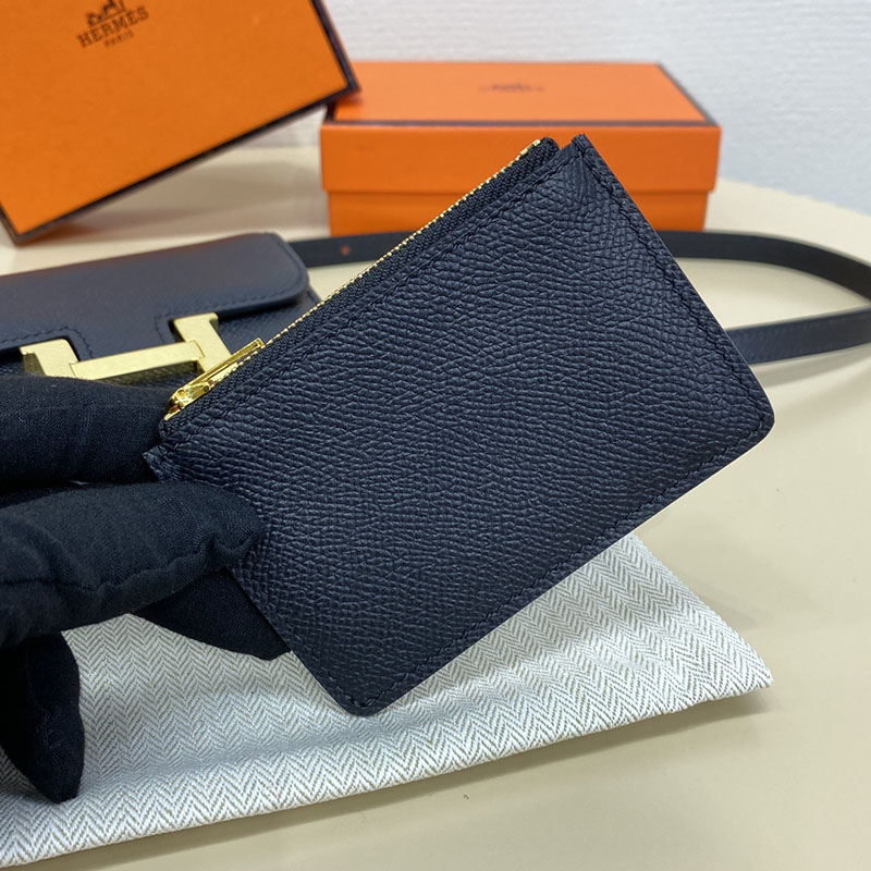 エルメス通販 HERMES 財布 コンスタンス スリム 黒 ブラック ヴォー・エプソン ゴールド金具 H082060CC89 エルメス 通勤バッグ レディース - 画像 (4)
