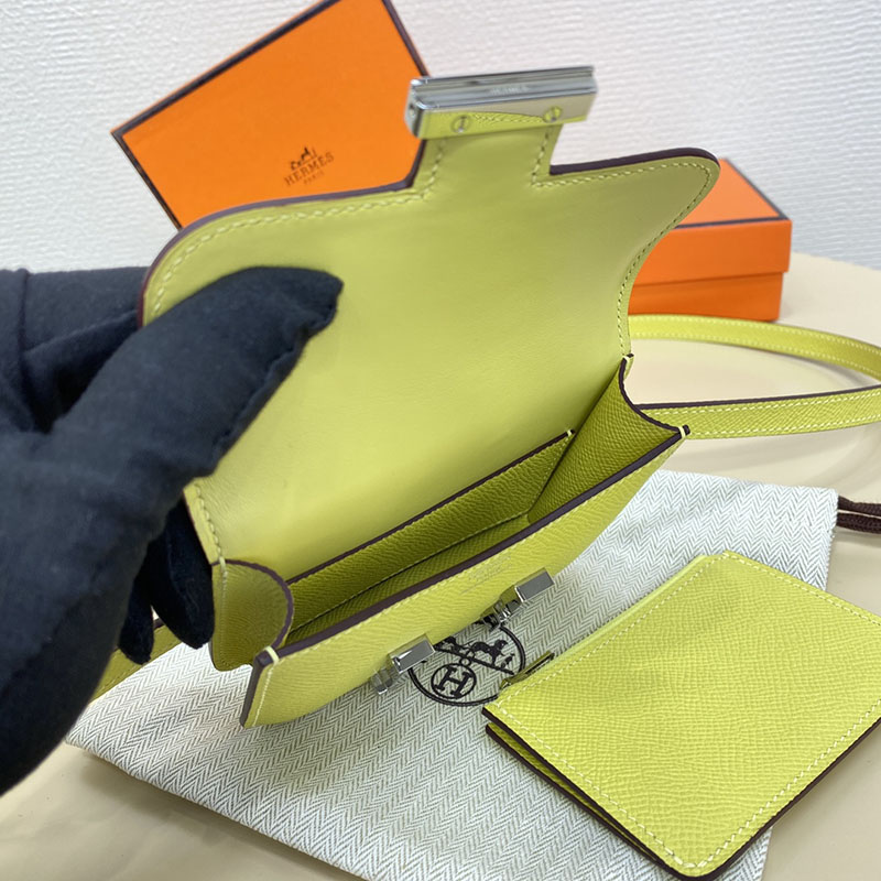 エルメス通販 HERMES 財布 コンスタンス スリム ジョーヌプッサン ヴォー・エプソン シルバー金具 H082060CK1Z エルメス コンスタンス 値段 - 画像 (3)