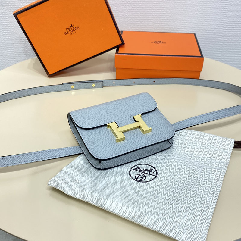 エルメス通販 HERMES 財布 コンスタンス スリム ブルーグラシエ ヴォー・エプソン ゴールド金具 H082060CC8U エルメス コンスタンス 財布 - 画像 (8)