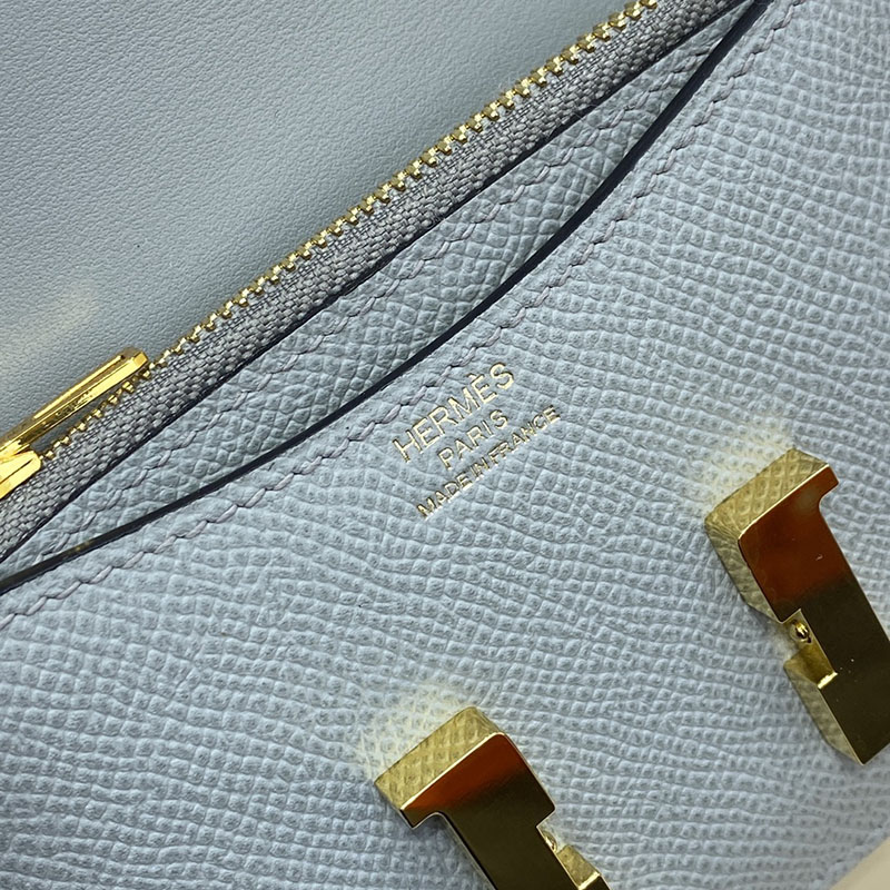 エルメス通販 HERMES 財布 コンスタンス スリム ブルーグラシエ ヴォー・エプソン ゴールド金具 H082060CC8U エルメス コンスタンス 財布 - 画像 (5)