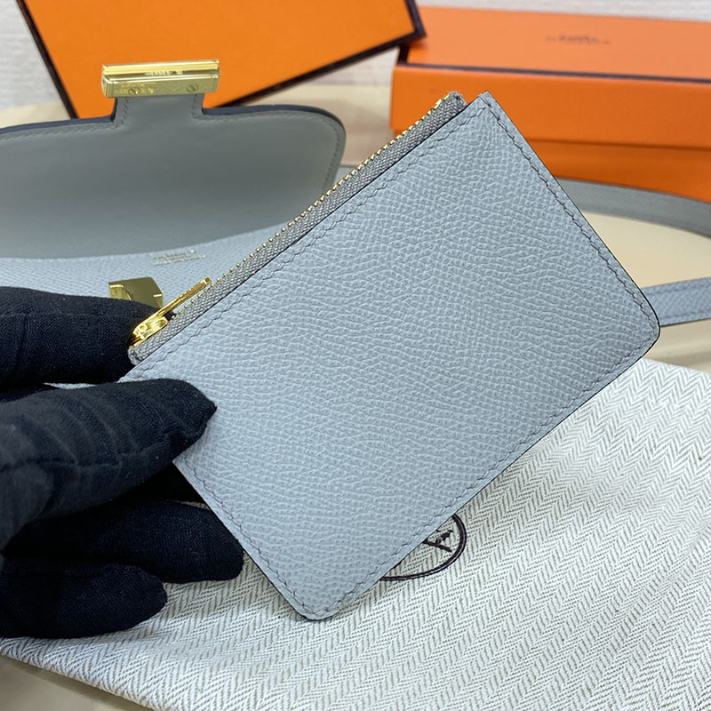 エルメス通販 HERMES 財布 コンスタンス スリム ブルーグラシエ ヴォー・エプソン ゴールド金具 H082060CC8U エルメス コンスタンス 財布 - 画像 (4)