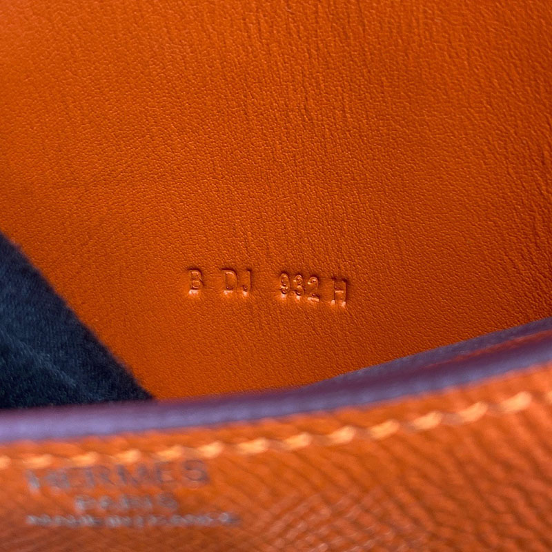 エルメス通販 HERMES 財布 コンスタンス スリム オレンジ ヴォー・エプソン シルバー金具 H082060CK93 エルメス コンスタンス 定価 - 画像 (2)