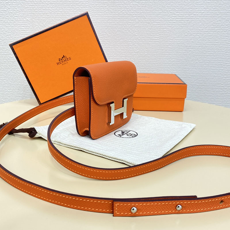 エルメス通販 HERMES 財布 コンスタンス スリム オレンジ ヴォー・エプソン シルバー金具 H082060CK93 エルメス コンスタンス 定価 - 画像 (10)