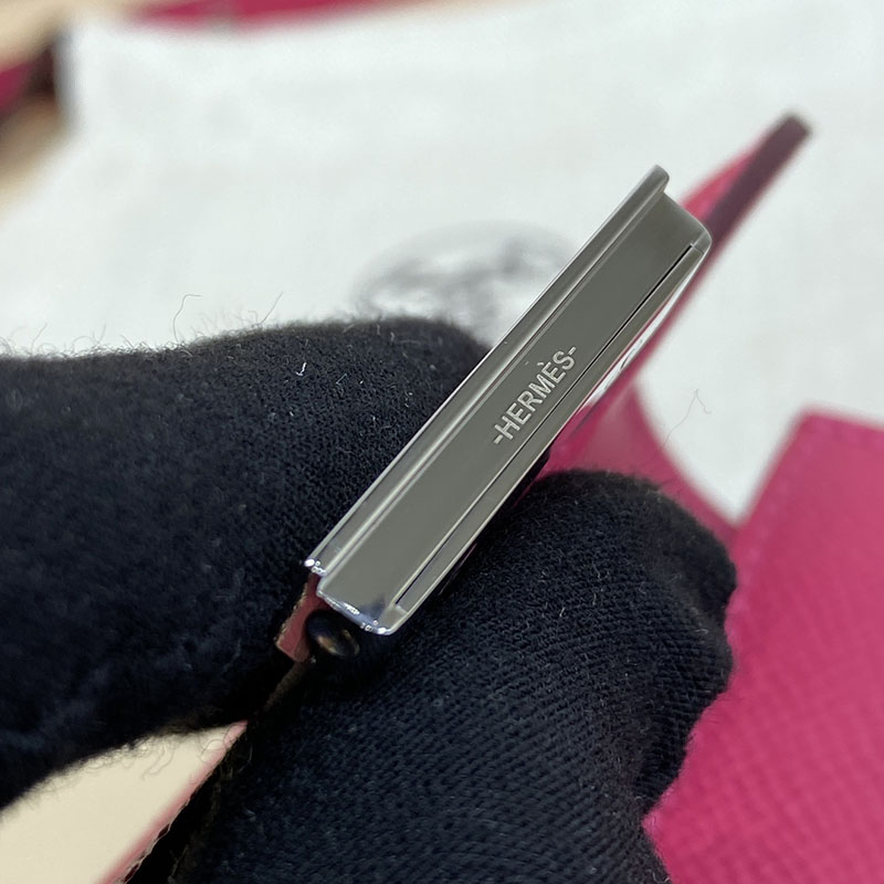 エルメス通販 HERMES 財布 コンスタンス スリム ローズティリアン ヴォー・エプソン シルバー金具 H082060CKE5 エルメス コンスタンス スリム - 画像 (6)