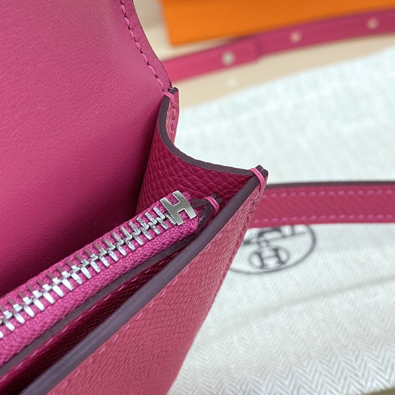エルメス通販 HERMES 財布 コンスタンス スリム ローズティリアン ヴォー・エプソン シルバー金具 H082060CKE5 エルメス コンスタンス スリム - 画像 (4)