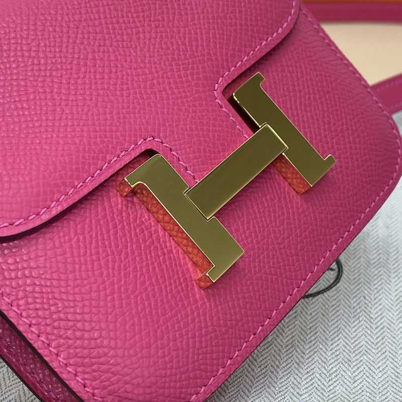 エルメス通販 HERMES 財布 コンスタンス スリム ローズティリアン ヴォー・エプソン ゴールド金具 H082060CCE5 エルメス ショルダーバッグ 公式 - 画像 (7)