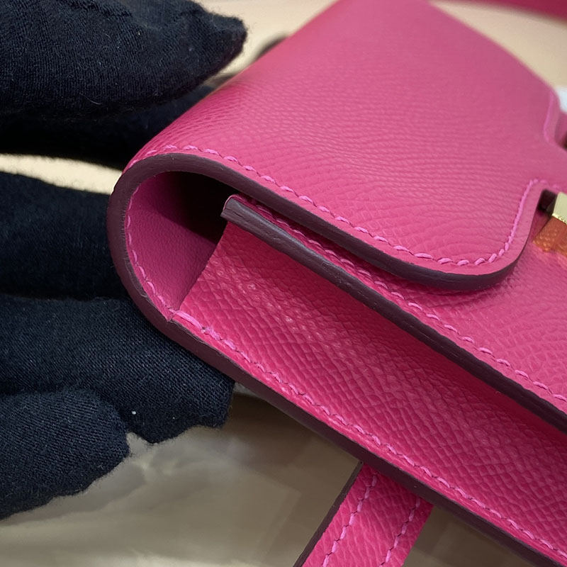 エルメス通販 HERMES 財布 コンスタンス スリム ローズティリアン ヴォー・エプソン ゴールド金具 H082060CCE5 エルメス ショルダーバッグ 公式 - 画像 (6)