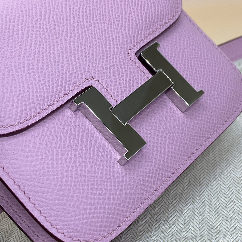 エルメス通販 HERMES 財布 コンスタンス スリム モーヴシルベストル ヴォー・エプソン シルバー金具 H082060CKX9 エルメス 斜めがけ ショルダーバッグ - 画像 (6)
