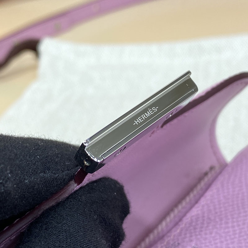 エルメス通販 HERMES 財布 コンスタンス スリム モーヴシルベストル ヴォー・エプソン シルバー金具 H082060CKX9 エルメス 斜めがけ ショルダーバッグ - 画像 (5)