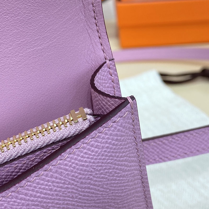 エルメス通販 HERMES 財布 コンスタンス スリム モーヴシルベストル ヴォー・エプソン ゴールド金具 H082060CCX9 エルメス ショルダーバッグ 人気 - 画像 (4)