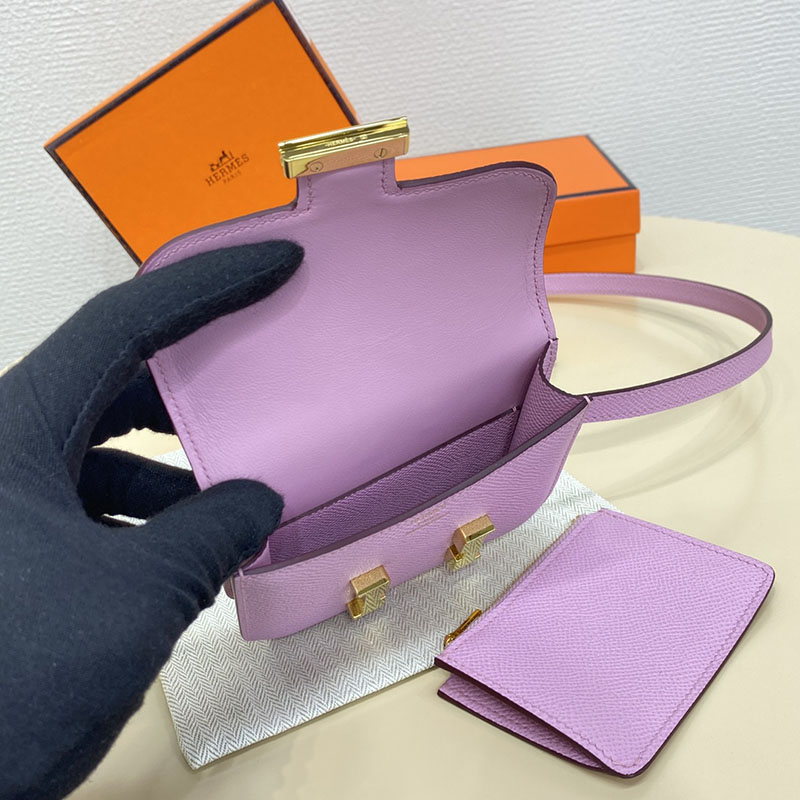 エルメス通販 HERMES 財布 コンスタンス スリム モーヴシルベストル ヴォー・エプソン ゴールド金具 H082060CCX9 エルメス ショルダーバッグ 人気 - 画像 (3)