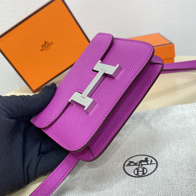 エルメス通販 HERMES 財布 コンスタンス スリム マグノリア ヴォー・エプソン シルバー金具 H082060CK9I エルメス コンスタンス ミニ - 画像 (8)
