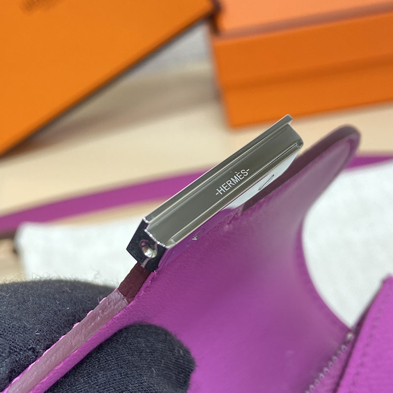 エルメス通販 HERMES 財布 コンスタンス スリム マグノリア ヴォー・エプソン シルバー金具 H082060CK9I エルメス コンスタンス ミニ - 画像 (5)