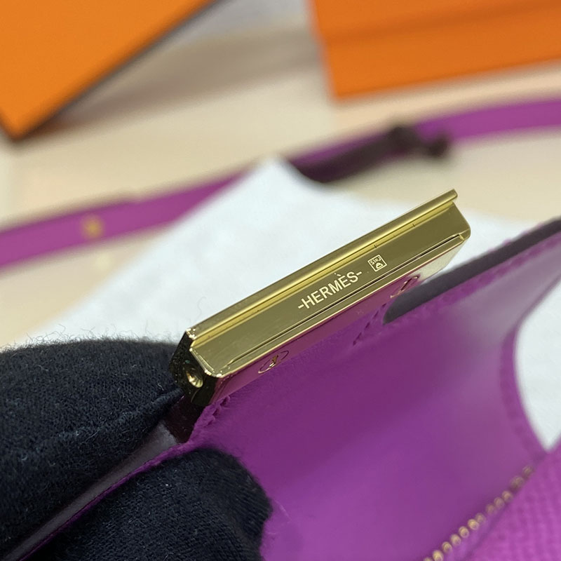 エルメス通販 HERMES 財布 コンスタンス スリム マグノリア ヴォー・エプソン ゴールド金具 H082060CC9I エルメス 斜 めがけ 新作 - 画像 (5)