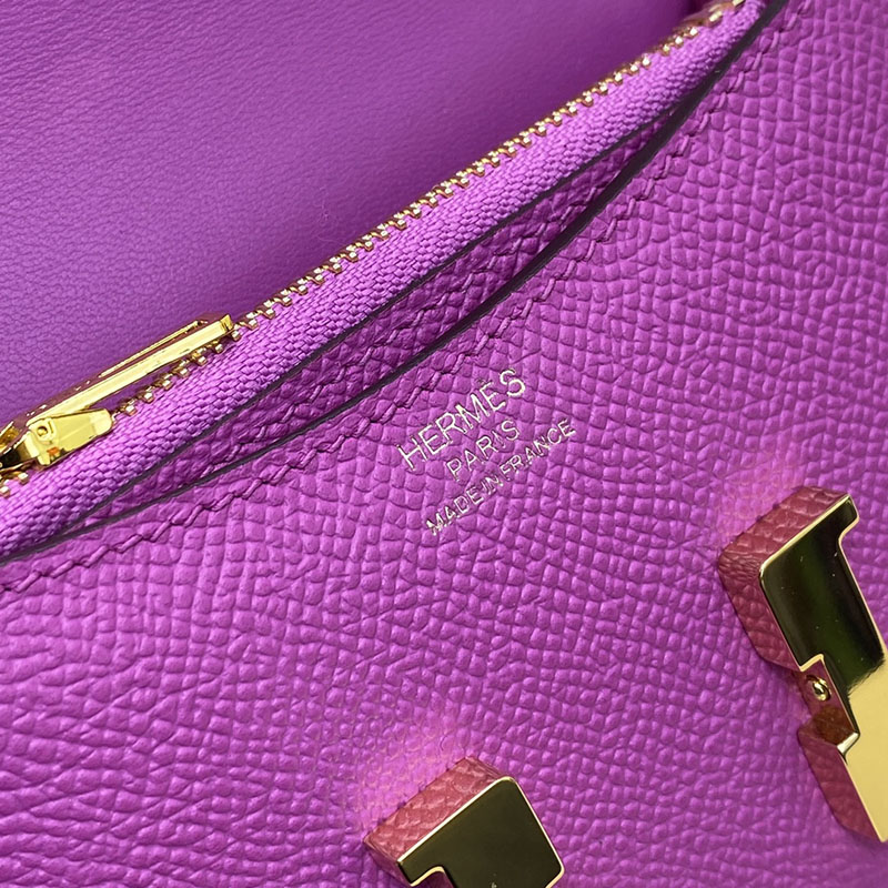エルメス通販 HERMES 財布 コンスタンス スリム マグノリア ヴォー・エプソン ゴールド金具 H082060CC9I エルメス 斜 めがけ 新作 - 画像 (4)