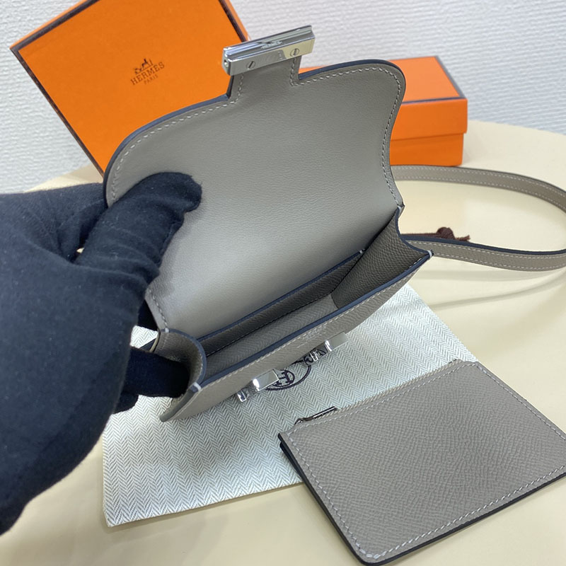 エルメス通販 HERMES 財布 コンスタンス スリム グリアスファルト ヴォー・エプソン シルバー金具 H082060CKM8 エルメス ミニ バッグ 値段 - 画像 (3)