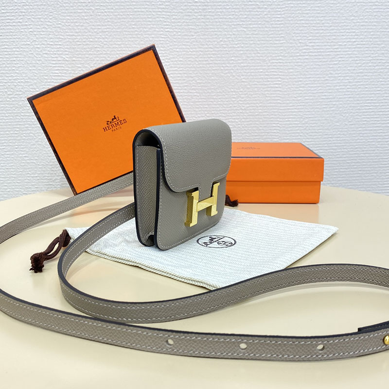 エルメス通販 HERMES 財布 コンスタンス スリム グリアスファルト ヴォー・エプソン ゴールド金具 H082060CCM8 エルメス ミニ バッグ レディース - 画像 (10)