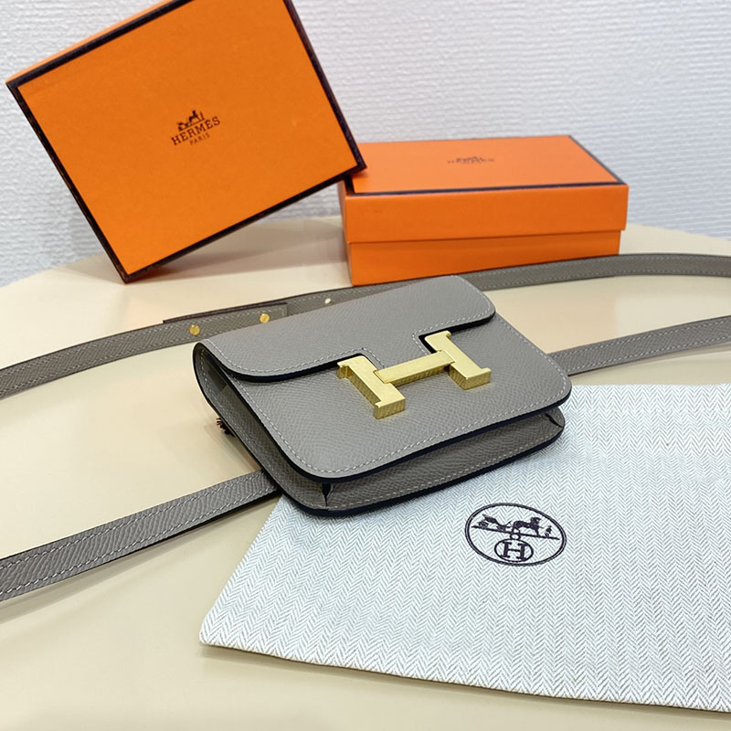 エルメス通販 HERMES 財布 コンスタンス スリム グリアスファルト ヴォー・エプソン ゴールド金具 H082060CCM8 エルメス ミニ バッグ レディース - 画像 (8)