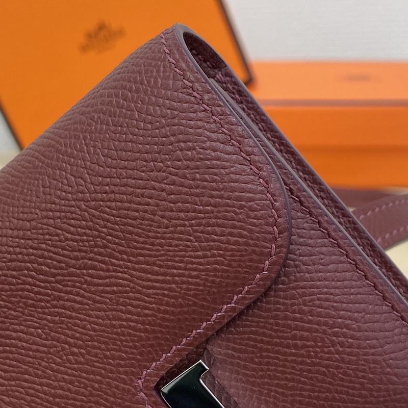 エルメス通販 HERMES 財布 コンスタンス スリム ボルドー ヴォー・エプソン シルバー金具 H082060CK57 エルメス 財布 公式 値段 - 画像 (6)