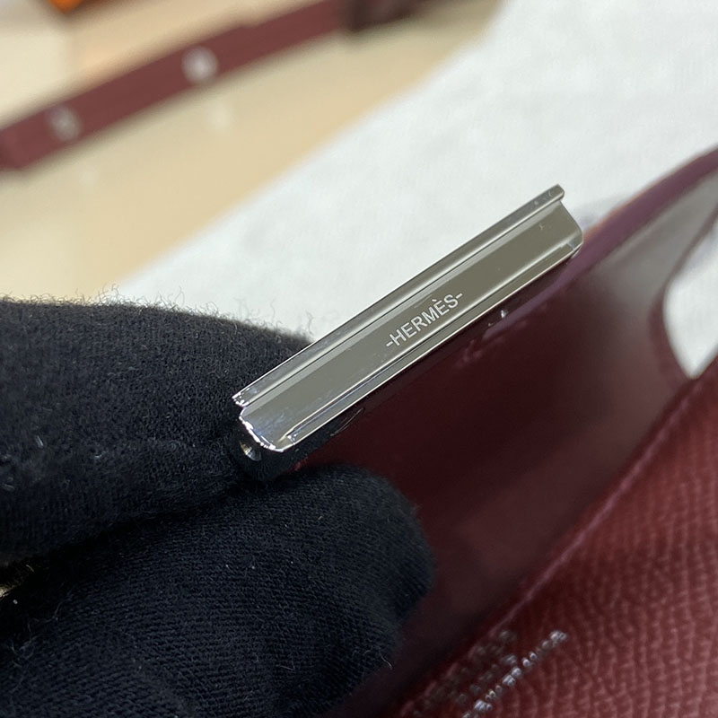 エルメス通販 HERMES 財布 コンスタンス スリム ボルドー ヴォー・エプソン シルバー金具 H082060CK57 エルメス 財布 公式 値段 - 画像 (5)