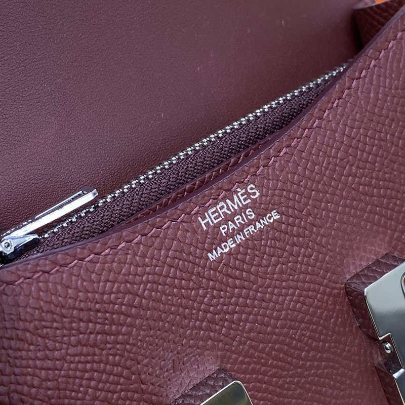 エルメス通販 HERMES 財布 コンスタンス スリム ボルドー ヴォー・エプソン シルバー金具 H082060CK57 エルメス 財布 公式 値段 - 画像 (4)