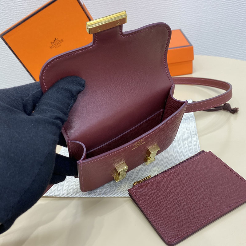 エルメス通販 HERMES 財布 コンスタンス スリム ボルドー ヴォー・エプソン ゴールド金具 H082060CC57 エルメス 財布 レディース - 画像 (3)