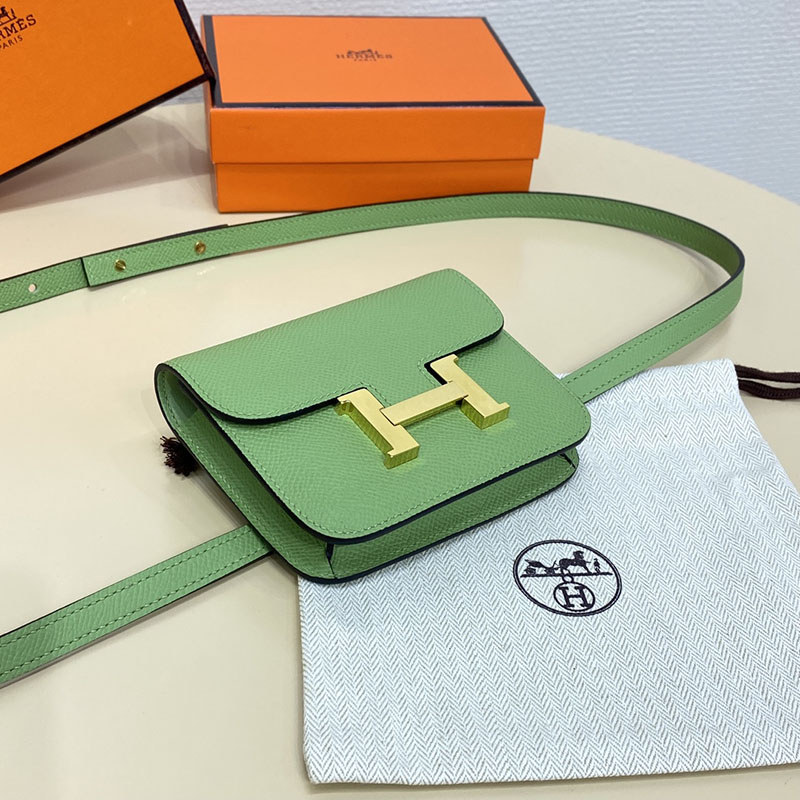 エルメス通販 HERMES 財布 コンスタンス スリム ヴェールクリケット ヴォー・エプソン ゴールド金具 H082060CC3I コンスタンス 財布 ショルダー - 画像 (8)