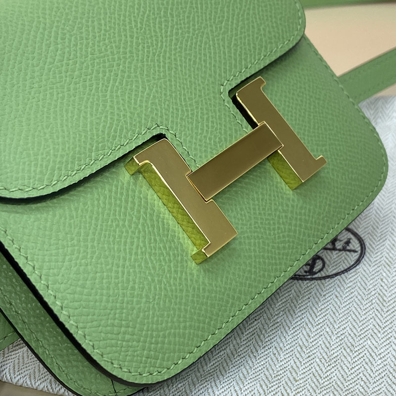 エルメス通販 HERMES 財布 コンスタンス スリム ヴェールクリケット ヴォー・エプソン ゴールド金具 H082060CC3I コンスタンス 財布 ショルダー - 画像 (7)