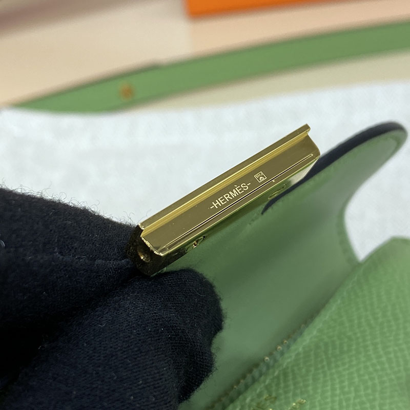 エルメス通販 HERMES 財布 コンスタンス スリム ヴェールクリケット ヴォー・エプソン ゴールド金具 H082060CC3I コンスタンス 財布 ショルダー - 画像 (6)