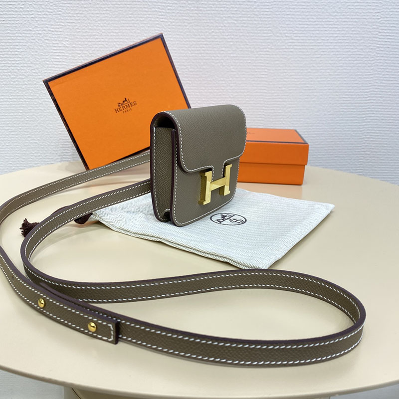 エルメス通販 HERMES 財布 コンスタンス スリム エトゥープ ヴォー・エプソン ゴールド金具 H082060CC18 コンスタンス スリム クロコ - 画像 (10)