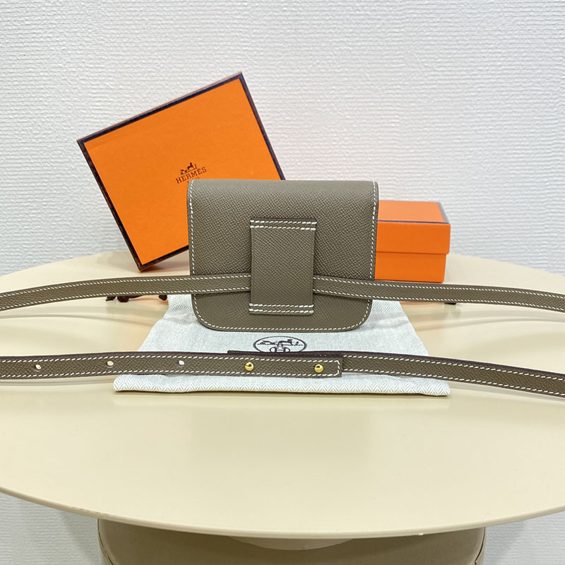 エルメス通販 HERMES 財布 コンスタンス スリム エトゥープ ヴォー・エプソン ゴールド金具 H082060CC18 コンスタンス スリム クロコ - 画像 (9)