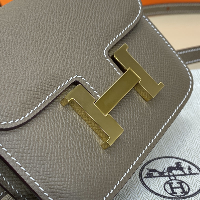 エルメス通販 HERMES 財布 コンスタンス スリム エトゥープ ヴォー・エプソン ゴールド金具 H082060CC18 コンスタンス スリム クロコ - 画像 (7)