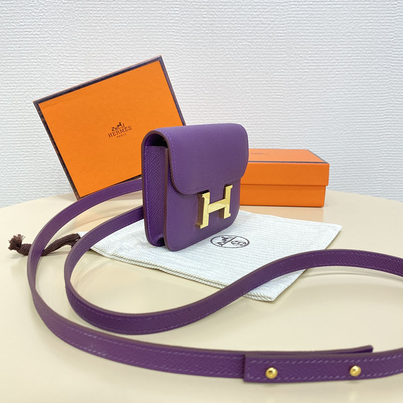 エルメス通販 HERMES 財布 コンスタンス スリム エトゥープ ヴォー・エプソン ゴールド金具 H082060CCP9 エルメス ショルダーバッグ 公式 - 画像 (10)
