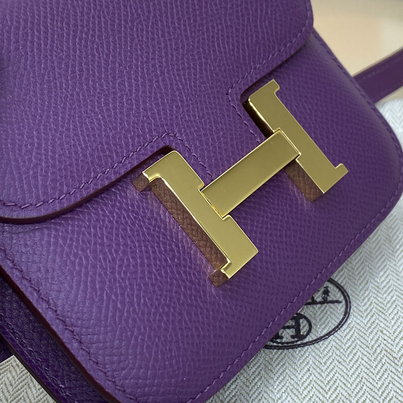 エルメス通販 HERMES 財布 コンスタンス スリム エトゥープ ヴォー・エプソン ゴールド金具 H082060CCP9 エルメス ショルダーバッグ 公式 - 画像 (7)
